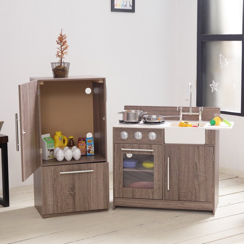 Teamson Kids 2 Piece Soho Big Play Kitchen Set Reviews Wayfair Ca   2 Piece Soho Big Play Kitchen Set 